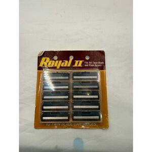 Royal II Twin Blade and Pivot Razor Cartridges 10 Count New‎ Old Stock